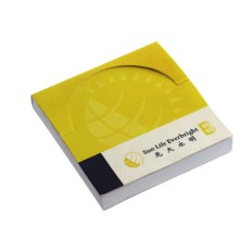 Advertising stand cover sticky memo pad - Sun Life Everbright